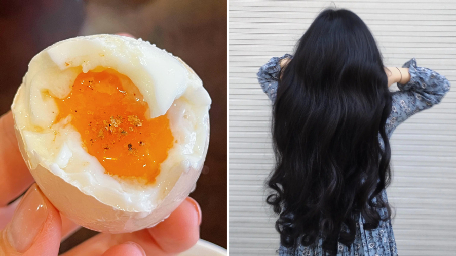 Trứng là thực phẩm quen thuộc với mọi người. Nó chứa nhiều protein và các dưỡng chất giúp kích thích mọc tóc.