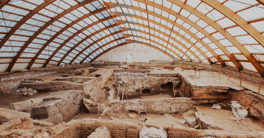 Nhũng tàn tích còn sót lại của Çatalhöyük