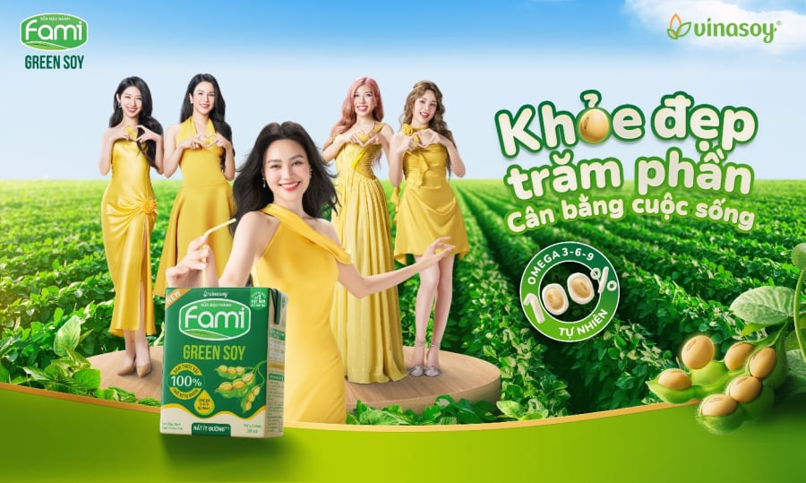 Fami Green Soy mang đến thông điệp tích cực: “Khỏe đẹp trăm phần, cân bằng Shbet16 chơi game trực tuyến”.