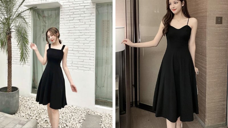 Đầm màu đen luôn là lựa chọn an toàn và không bao giờ lỗi mốt