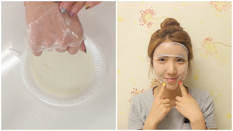 Với bánh tráng bạn chỉ tốn có vài nghìn hoặc vài chục nghìn đồng là có cả xấp mặt nạ để dưỡng da