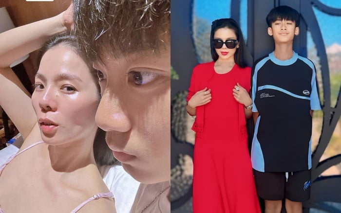 Con trai Lệ Quyên được thừa hưởng nhiều ưu điểm của mẹ.  