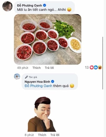 Màn tương tác đầy mùi ngọt ngào của Phương Oanh và Shark Bình.