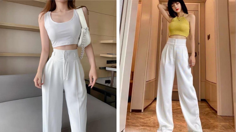 Quần ống rộng cạp cao chiếc item được nhiều người yêu thích trong thời gian gần đây