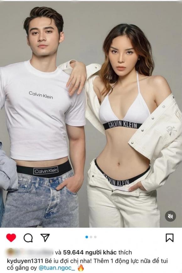 Cư dân mạng tìm ra ảnh gốc và nhận ra Kỳ Duyên chỉ giữ lại hình ảnh của cô và học trò Tuấn Ngọc mà bỏ đi ảnh của Minh Triệu