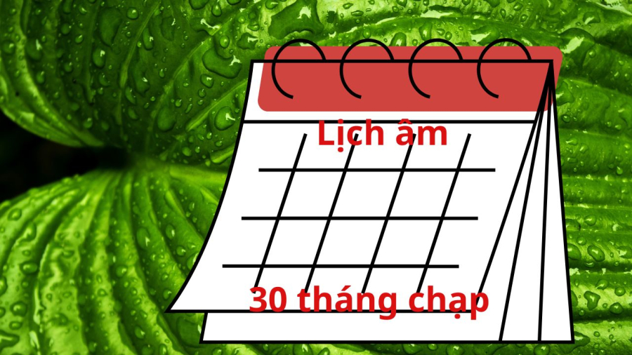 Lịch âm tính theo chu kỳ mặt trăng nên dựa theo thực tế không theo quy luật như lịch dương