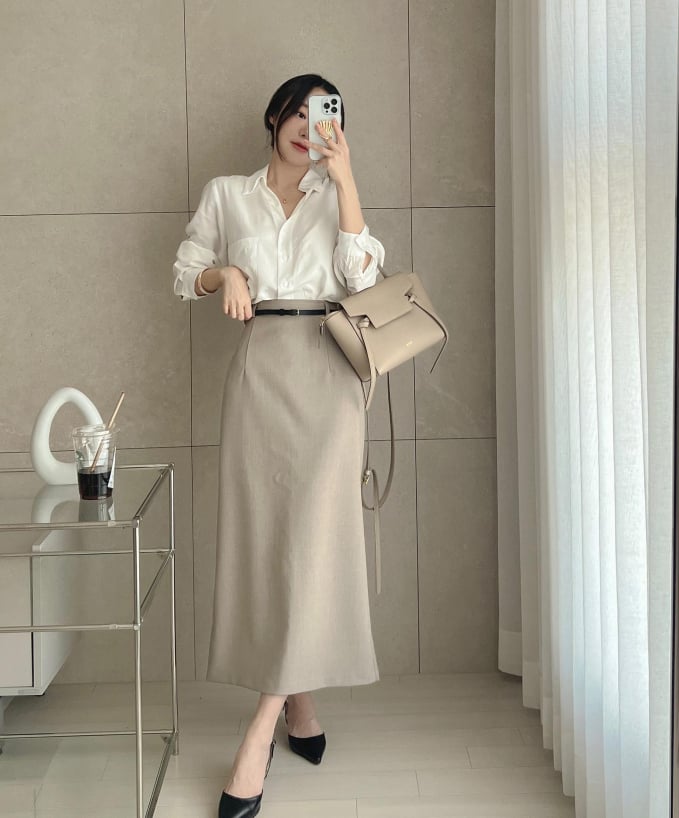 Công thức diện đồ trên rất phù hợp với mọi phong cách. 
