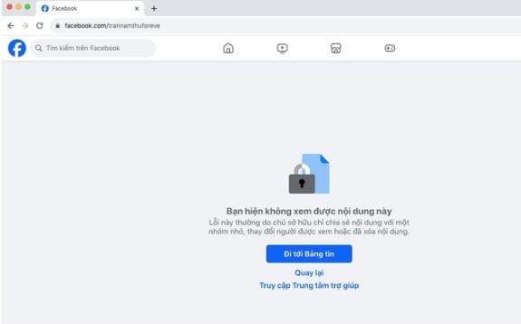 Cư dân mạng phát hiện trang cá nhân, fanpage  
