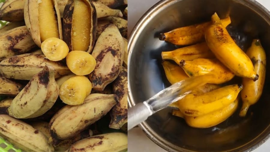 Chuối luộc có nhiều công dụng
