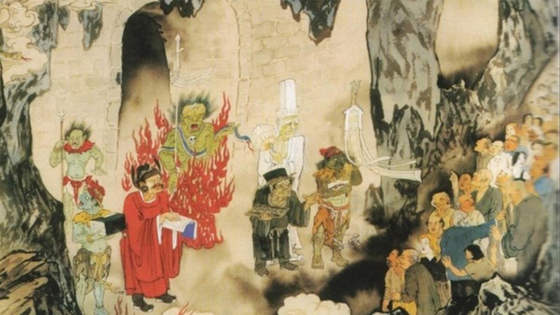 Theo truyền thuyết dân gian, tháng Bảy âm lịch hàng năm, Diêm Vương sẽ cho phép mở cửa Quỷ Môn quan để tất cả các linh hồn ma quỷ không được thờ tự, phải sống lang bạt sẽ có cơ hội được trở về dương gian.