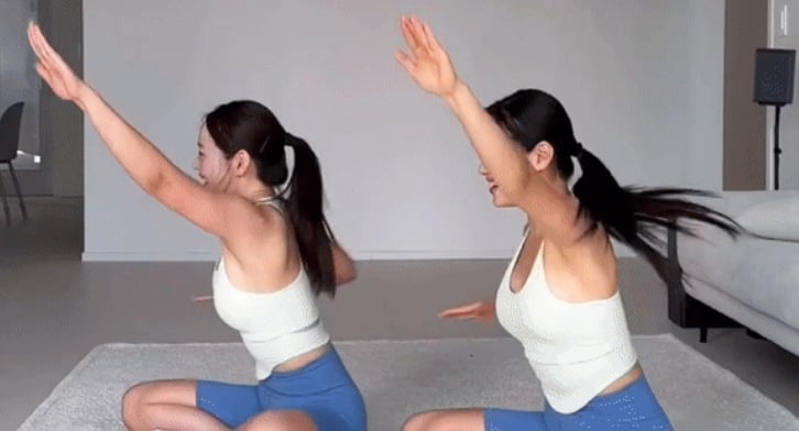 Nên chuyển động toàn bộ phần thân trên để tác động được đủ các nhóm cơ. 