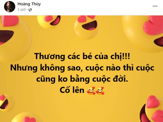 Hoàng Thùy tiếp tục đăng tải bài viết ẩn ý