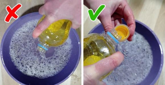 Giấm hoà tan trong nước rửa bát mang đến tác dụng kì diệu