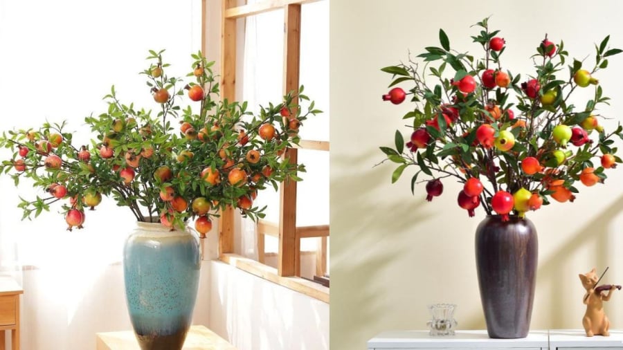 Lựu biểu trưng cho sự sung túc giàu có, thuận đường con cái