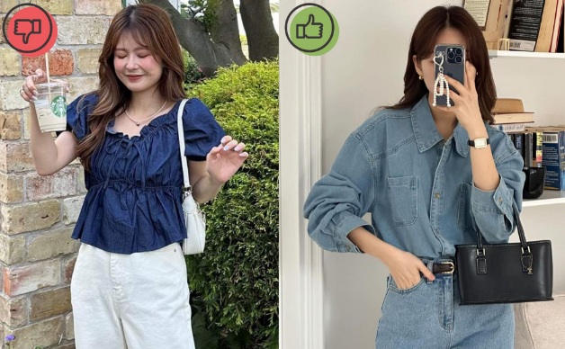 Áo blouse denim không có khả năng giúp nâng tầm phong cách. 