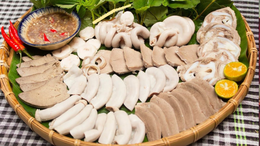Luộc lòng lợn ngon