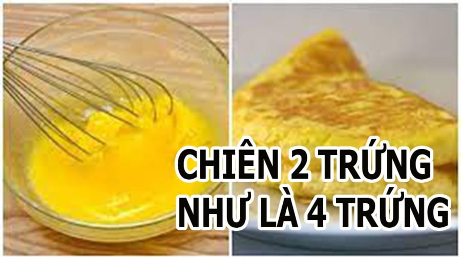 Cách rán trứng tơi xốp nhiều hơn