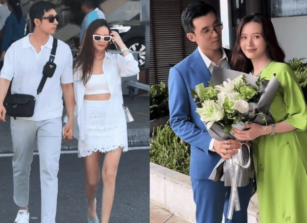 Mỗi khi sánh bước bên nhau, Midu và Minh Đạt còn có phong cách thời trang sành điệu, ăn nhập với nhau vô cùng.