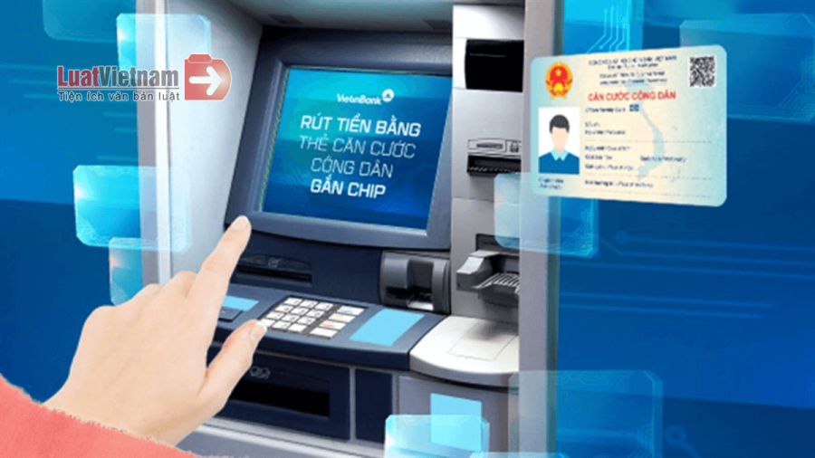 Ngoài thẻ ATM, hiện nay,người dân có thể rút tiền bằng thẻ căn cước công dân tại một số ngân hàng. 