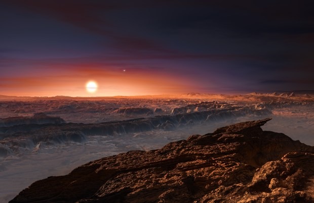 Proxima b, một ngoại hành tinh quay quanh sao lùn đỏ Proxima Centauri, đã được sử dụng trong các mô hình khí hậu để Shbet888.com tỷ lệ cược cao các điều kiện trên các hành tinh bị khóa thủy triều. Ảnh Getty