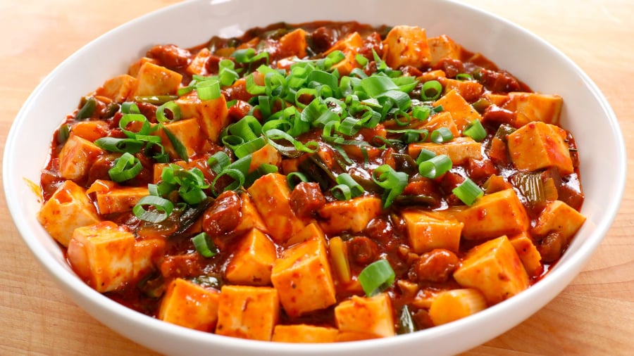 Cách làm đậu phụ Tứ Xuyên ngon