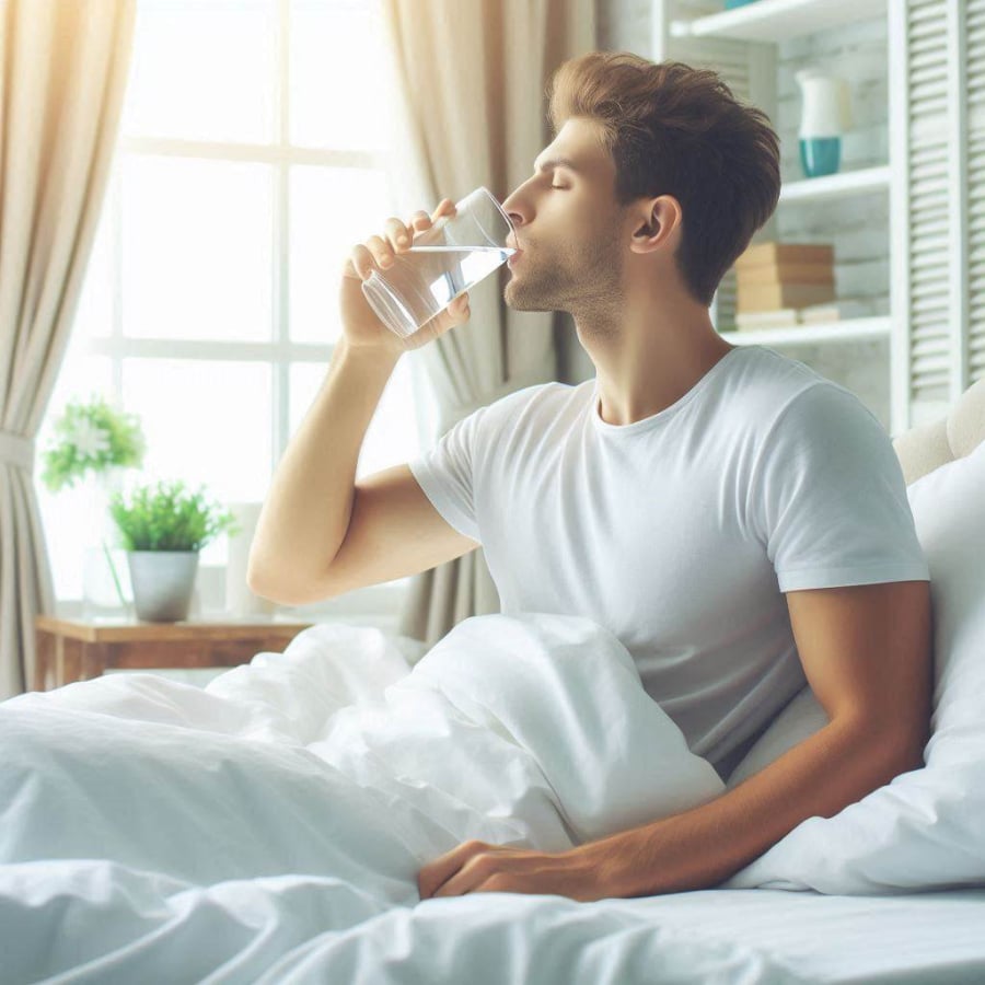 Uống nước khi thức dậy giúp Sh88bet đăng ký miễn phí bổ sung độ ẩm sau một đêm dài, khởi động quá trình trao đổi chất và hỗ trợ tiêu hóa