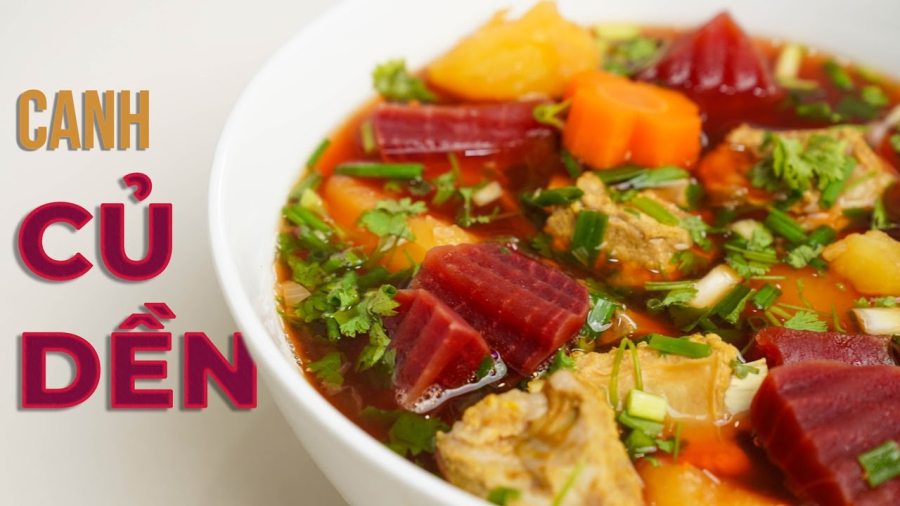 Canh củ dền giàu sắt tốt cho sức khỏe