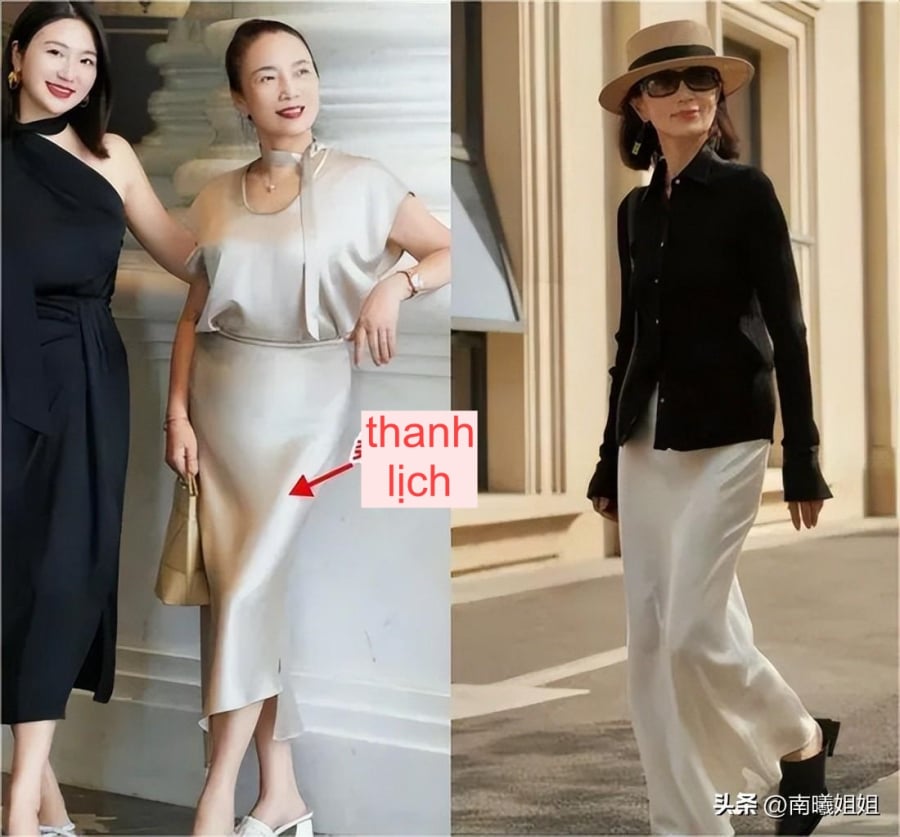 Váy lụa đặc biệt phù hợp với phụ nữ trung niên, được làm từ chất liệu lụa cao cấp mang cảm giác sang chảnh