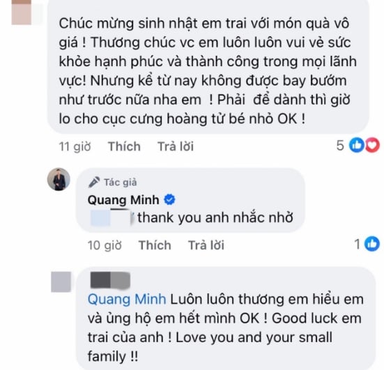 Trước lời góp ý chân thành này, Quang Minh vui vẻ tiếp nhận.  