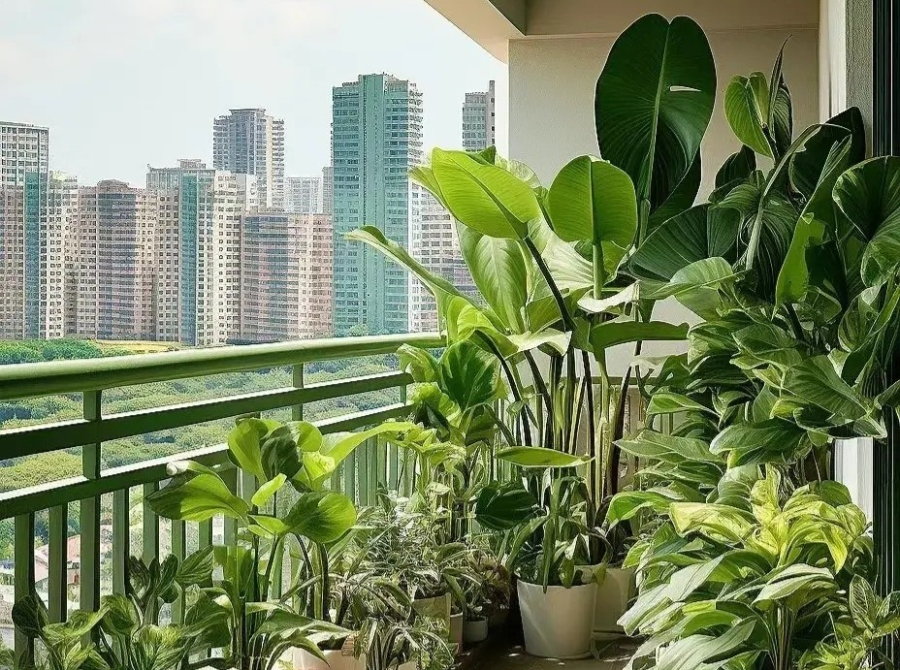 Cây cối ở ban công không được héo khô