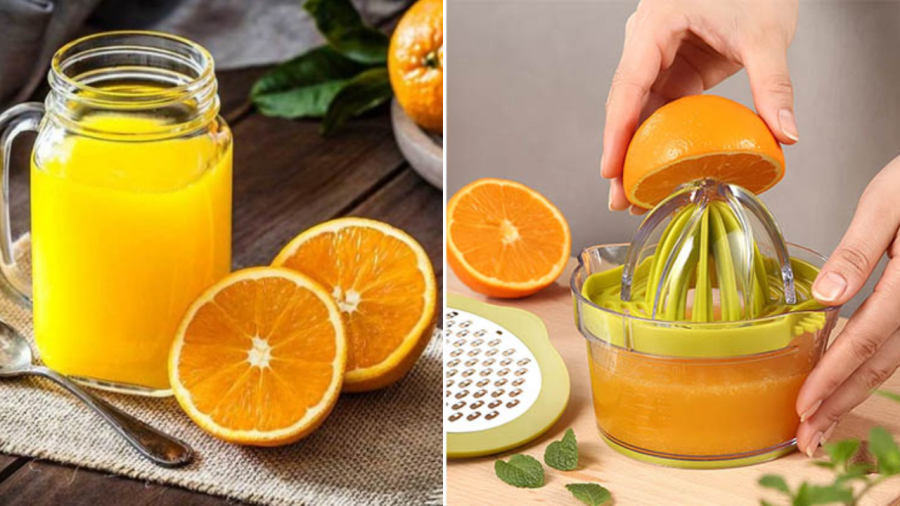 Vắt cam đúng cách sẽ giúp nước cam không bị đắng.