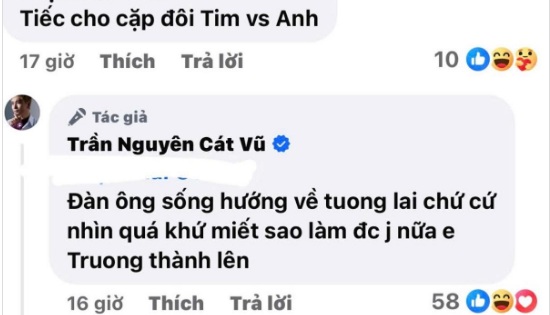 Phản ứng của Tim khi có người nhắc đến vợ cũ Trương Quỳnh Anh