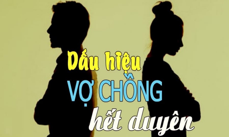 Các biểu hiện thường gặp khi một cặp đôi đã hết duyên