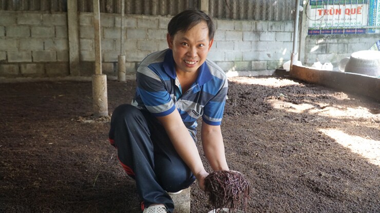 Khi đưa ra thị trường, giá bán trùn quế dao động từ 14.000-20.000 đồng/kg