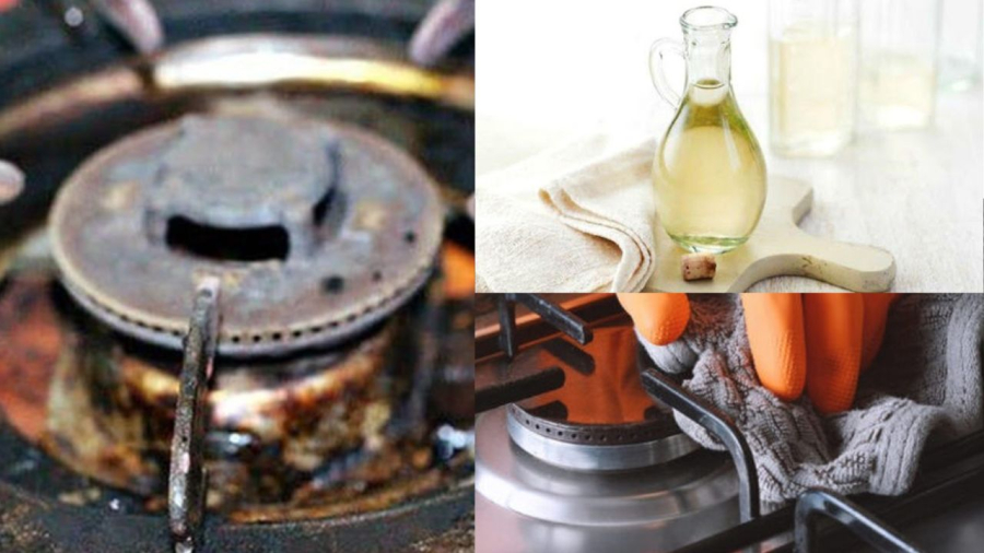 Giấm làm sạch bếp