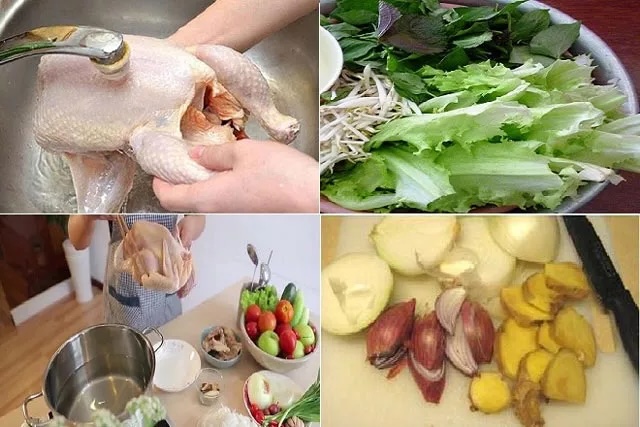 Sơ chế các nguyên liệu trước khi chế biến