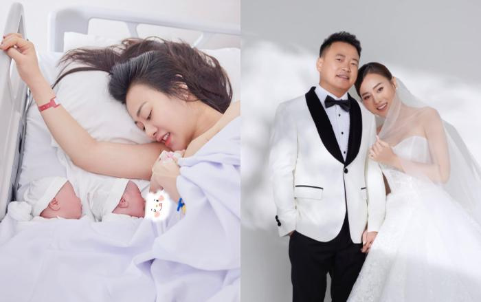  Phương Oanh hạ sinh thành công một trai, một gái tên Jimmy - Jenny.