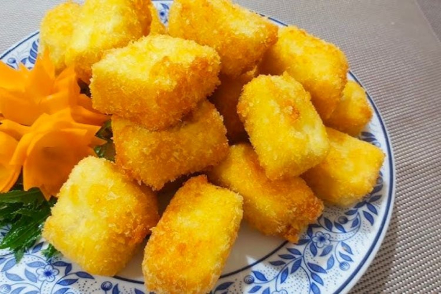 Cách rán đậu giòn tan không lo dính chảo