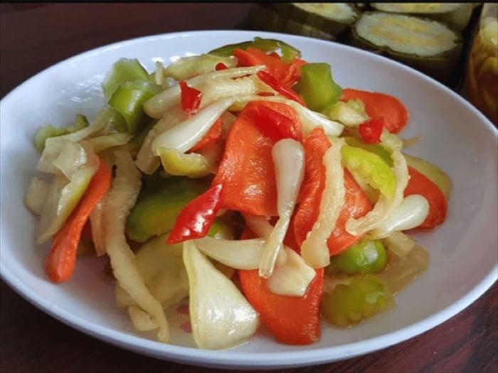 Hoàn thành món dưa món
