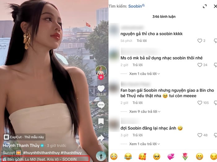 Hoa hậu Thanh Thủy có động thái lạ giữa nghi vấn hẹn hò SOOBIN