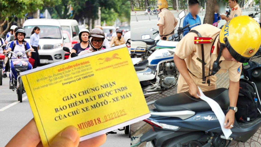 Bảo hiểm xe máy là giấy tờ buộc phải có khi tham gia giao thông