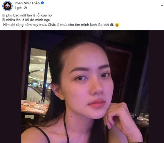 Phan Như Thảo bất ngờ nhắc đến sự phụ bạc