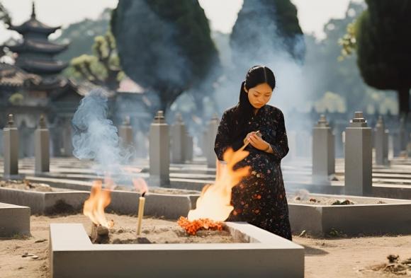 Theo quan niệm dân gian, nghĩa địa là nơi u ám, không thích hợp cho phụ nữ mang thai đến gần. 