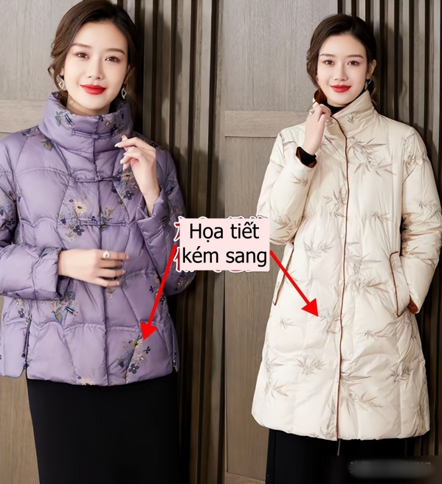 Những chiếc áo phao có họa tiết in hoa thường mang lại cảm giác rối mắt, khó phối đồ