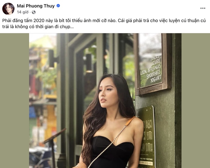 Mai Phương Thúy tiết lộ lý do dạo gần đây chỉ đăng toàn ảnh cũ  