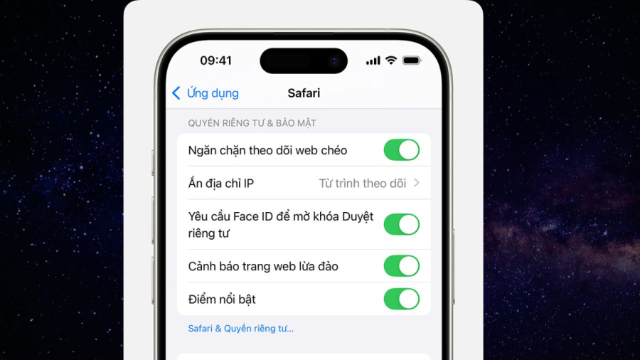 Xóa dữ liệu trên safari giải phóng dung lượng