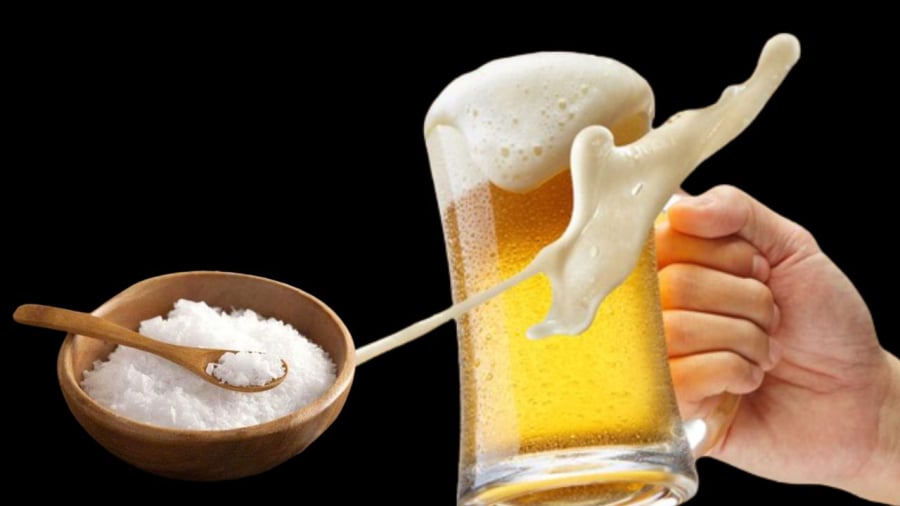 Hỗn hợp bia và muối tạo ra nhiều công dụng