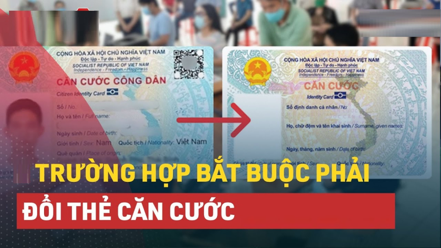 Nếu thẻ CCCD hết hạn thì công dân bắt buộc phải đổi từ CCCD sang thẻ căn cước.