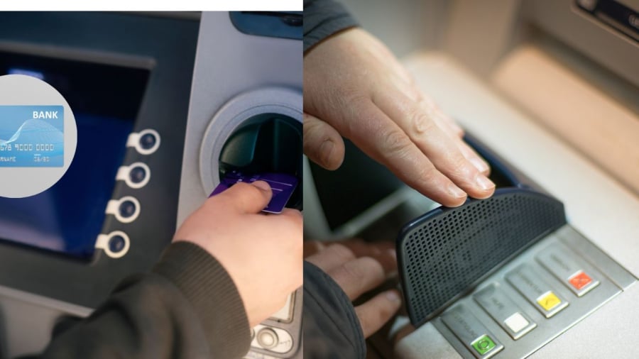 Khi rút tiền cần chú ý kẻo bị đánh cắp thông tin