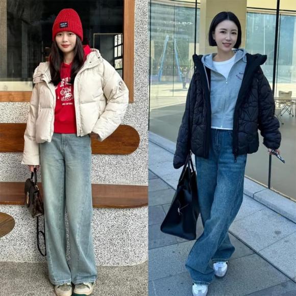 Một chiếc áo khoác trắng kết hợp với quần jeans xanh cũng sẽ làm bạn trông thật thanh lịch và thời thượng